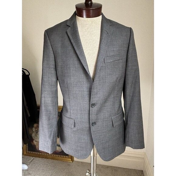 JCrew Slim Athletic Fit Wool Blazer Sport‎ Coat Jacket  38R NWOT Charcoal Gray M - Picture 1 of 11